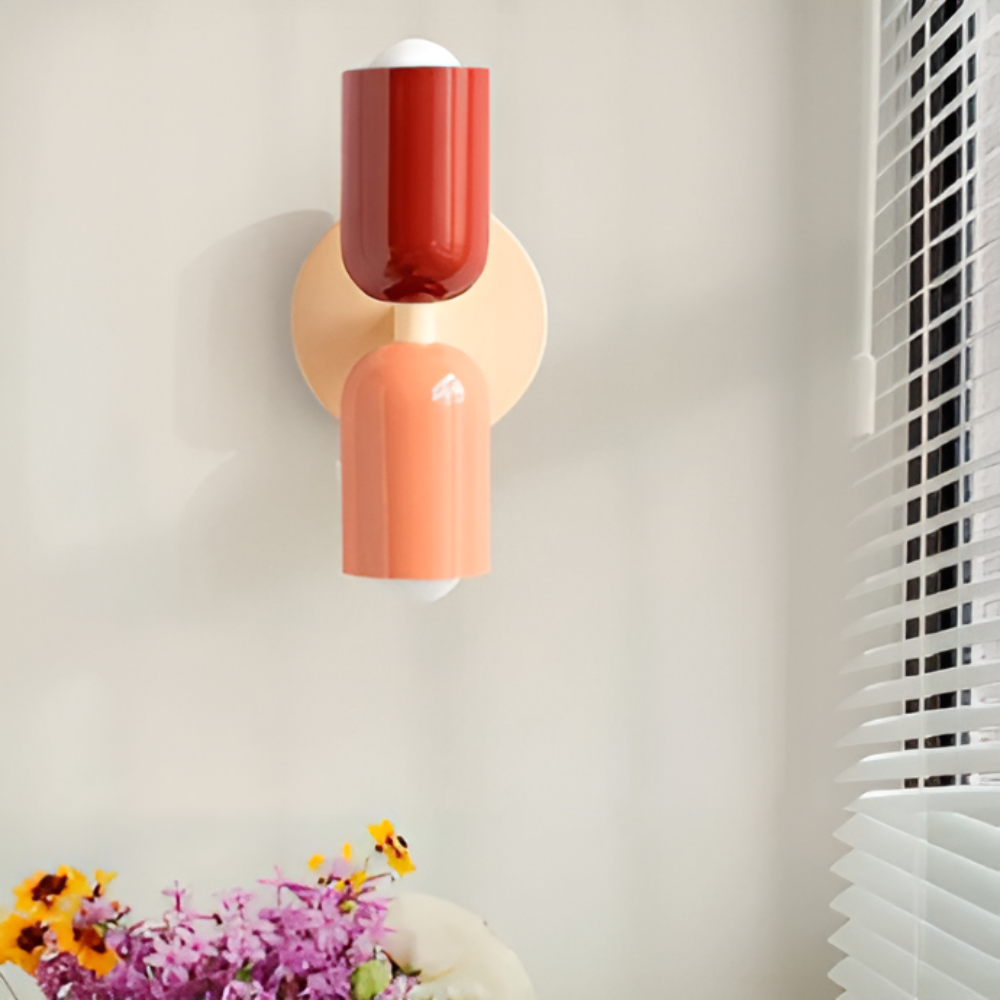 Dwustronna Lampa Ścienna LED w Skandynawskim Designie - Nowoczesne Oświetlenie do Domu