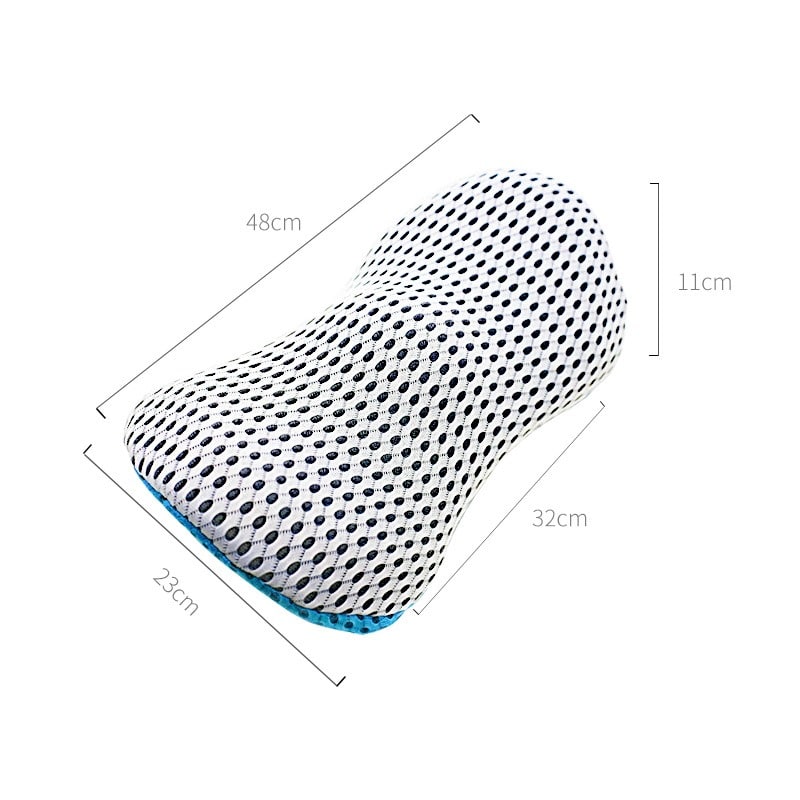 SpineRest – ortopedyczna poduszka lędźwiowa | Ergonomiczne wsparcie pleców do biura, samochodu i domu | Zdejmowany pokrowiec