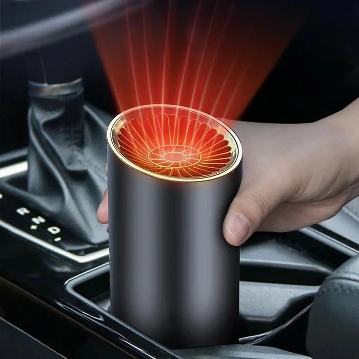 Kubkowa nagrzewnica samochodowa 12 V 150 W z głowicą obracaną o 360°