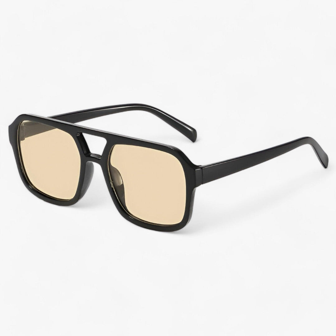 Kwadratowe okulary przeciwsłoneczne w stylu vintage z ochroną UV400