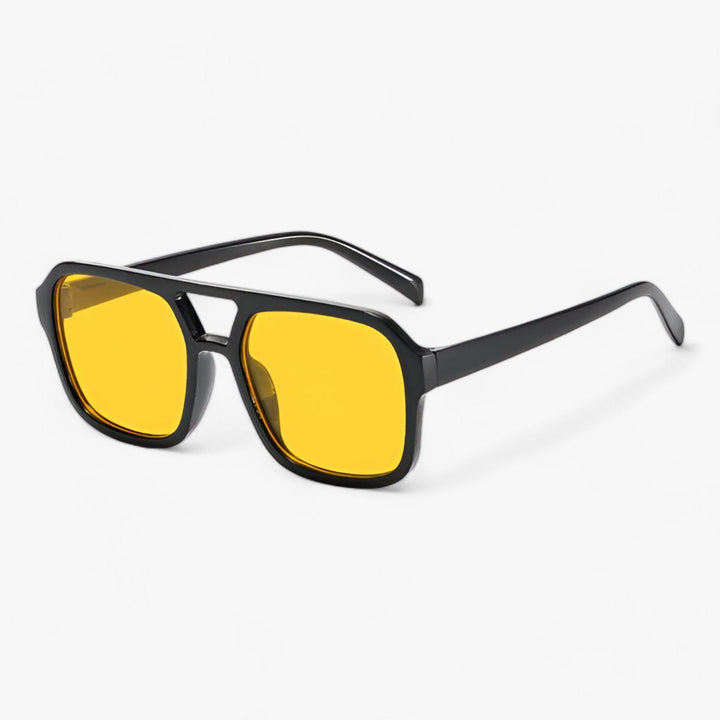 Kwadratowe okulary przeciwsłoneczne w stylu vintage z ochroną UV400