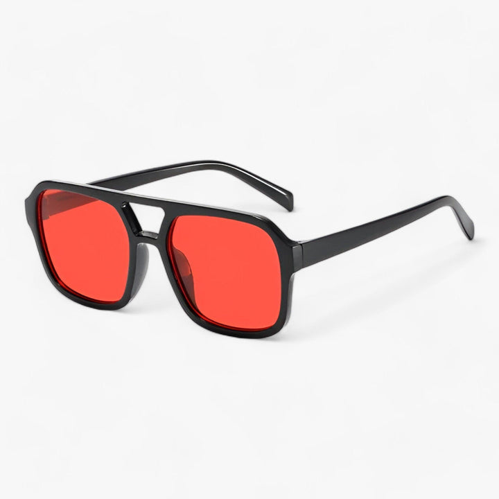 Kwadratowe okulary przeciwsłoneczne w stylu vintage z ochroną UV400