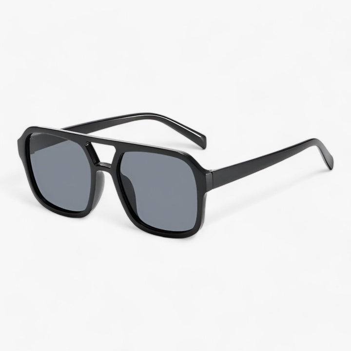 Kwadratowe okulary przeciwsłoneczne w stylu vintage z ochroną UV400