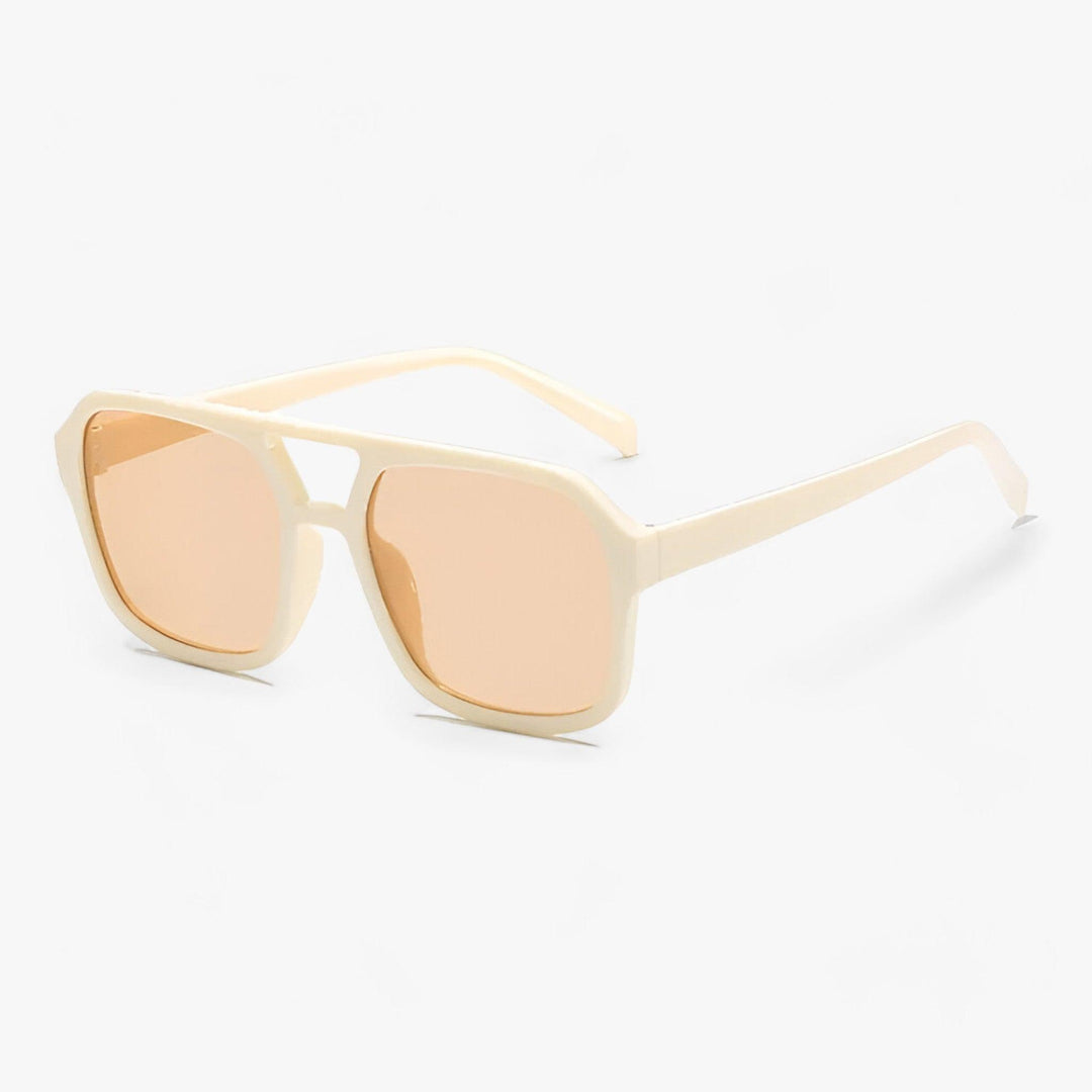 Kwadratowe okulary przeciwsłoneczne w stylu vintage z ochroną UV400