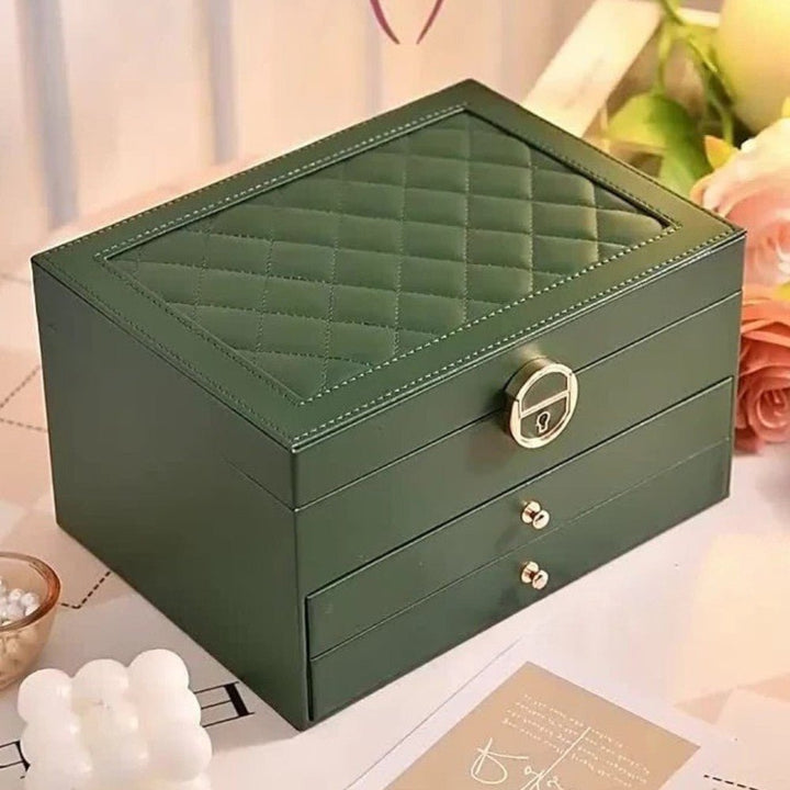 Premium organizer na biżuterię ze skóry