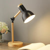 Skandynawska lampa stołowa z drewna - LumiNord