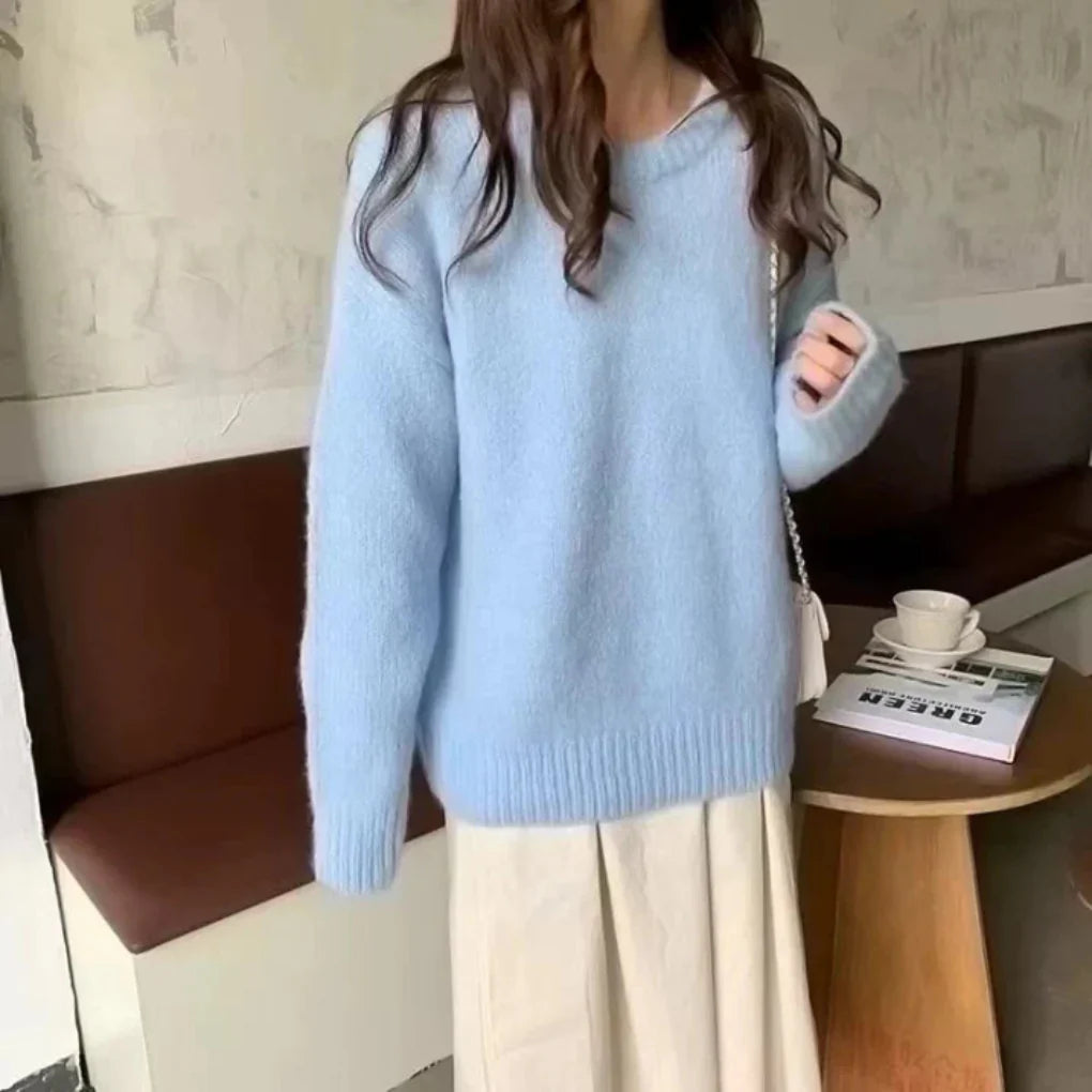 Oversized Kobiece Pulower
