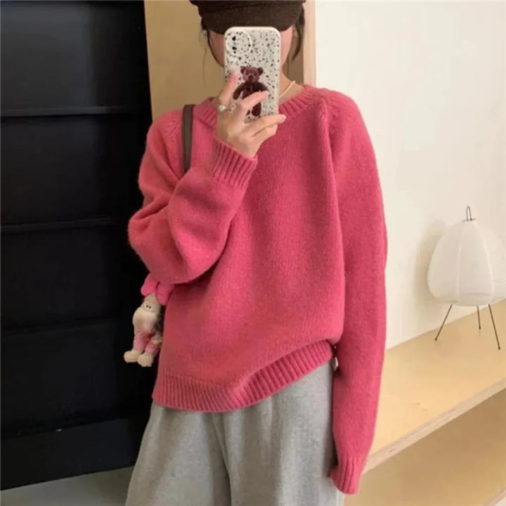 Oversized Kobiece Pulower