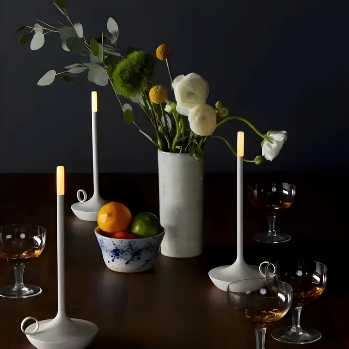 Nowoczesna lampa LED GlareEssence | Ładowalne, ściemniane światło do przytulnych i modnych przestrzeni
