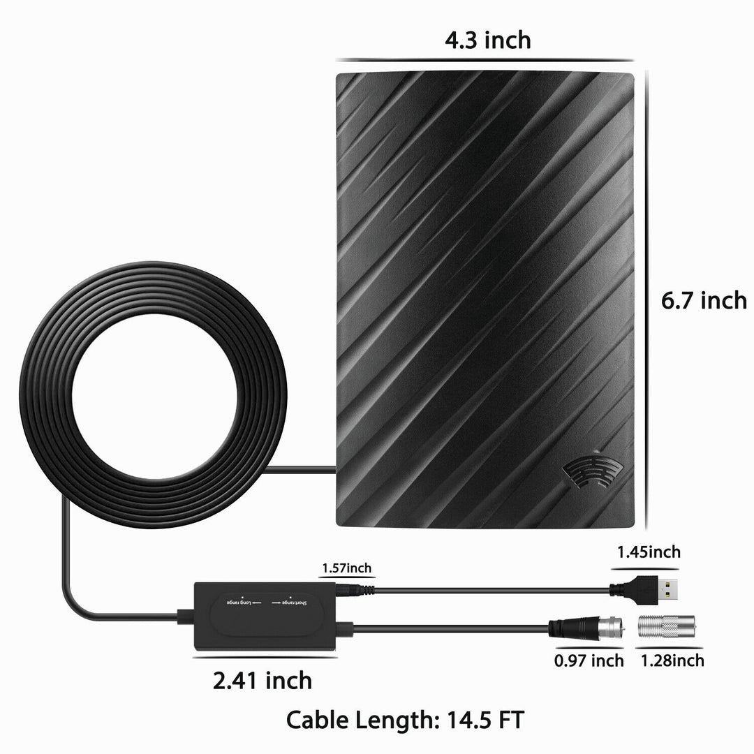 Szeroki Zasięg do Wnętrz, Cyfrowa Antena HDTV 4K, 600 Mil