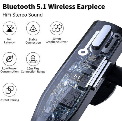 Bezprzewodowy zestaw słuchawkowy Bluetooth 5.1 z podwójnym mikrofonem – RoadMic Pro