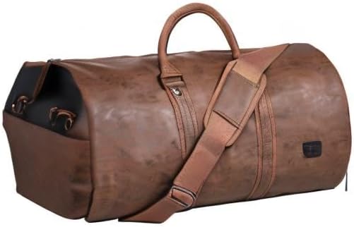 Torba podróżna Duffel z ekoskóry PU, przekształcalna – torba weekendowa do kabiny