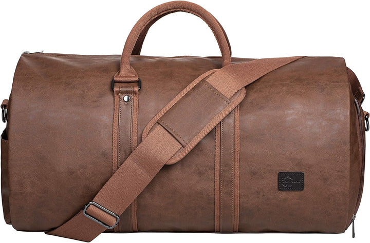 Torba podróżna Duffel z ekoskóry PU, przekształcalna – torba weekendowa do kabiny