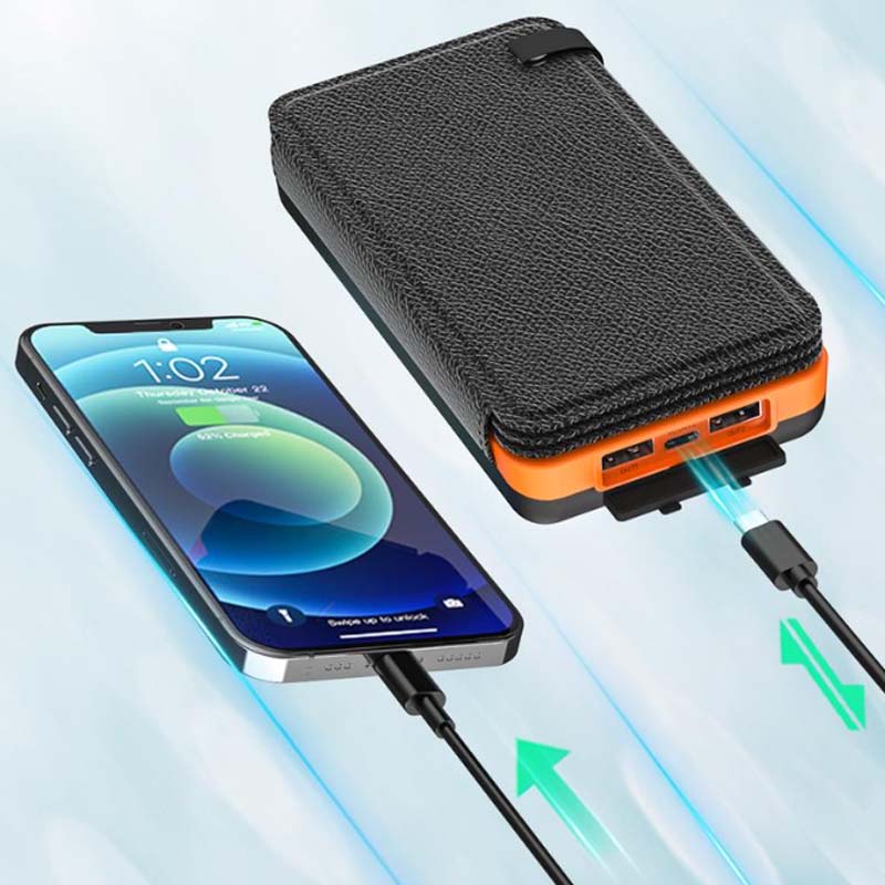 Solarny powerbank z 4 panelami i 3 wyjściami USB – SunCore