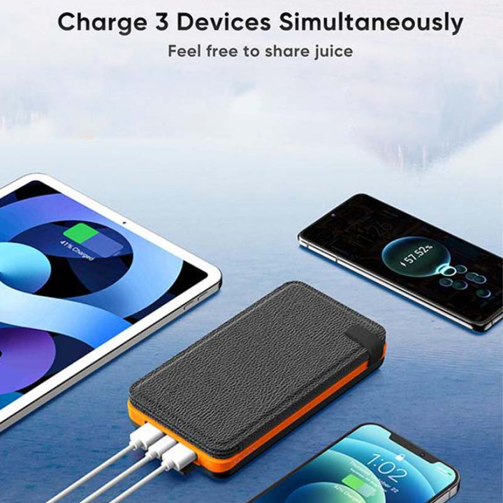 Solarny powerbank z 4 panelami i 3 wyjściami USB – SunCore