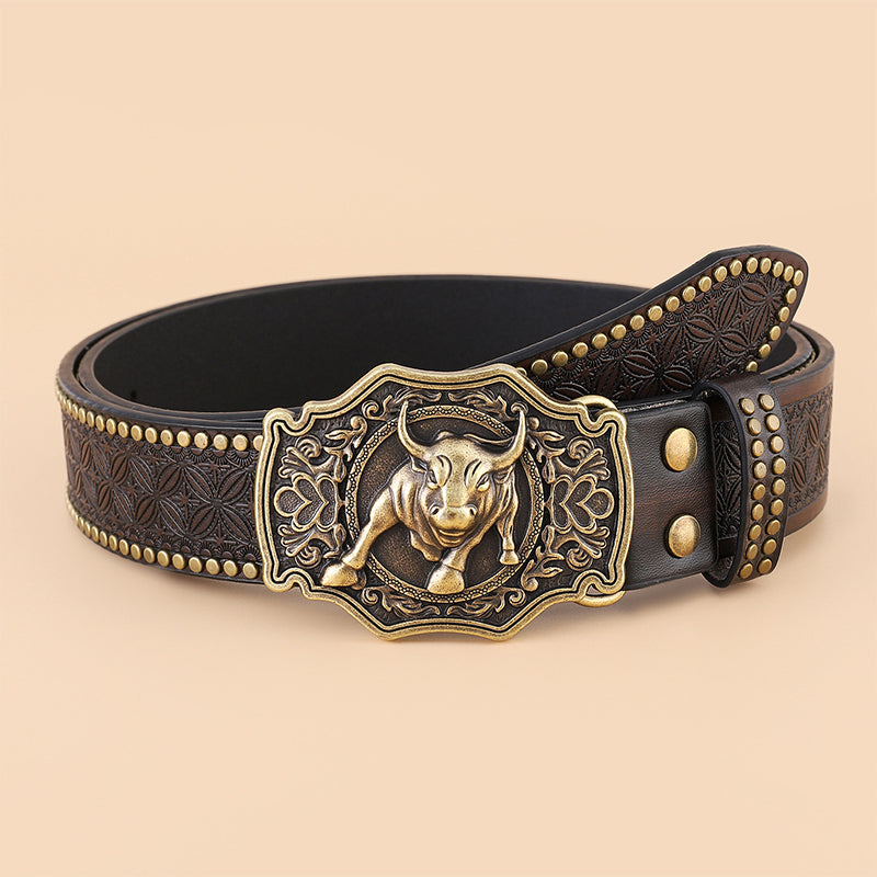 Pasek vintage w stylu Western Cowboy