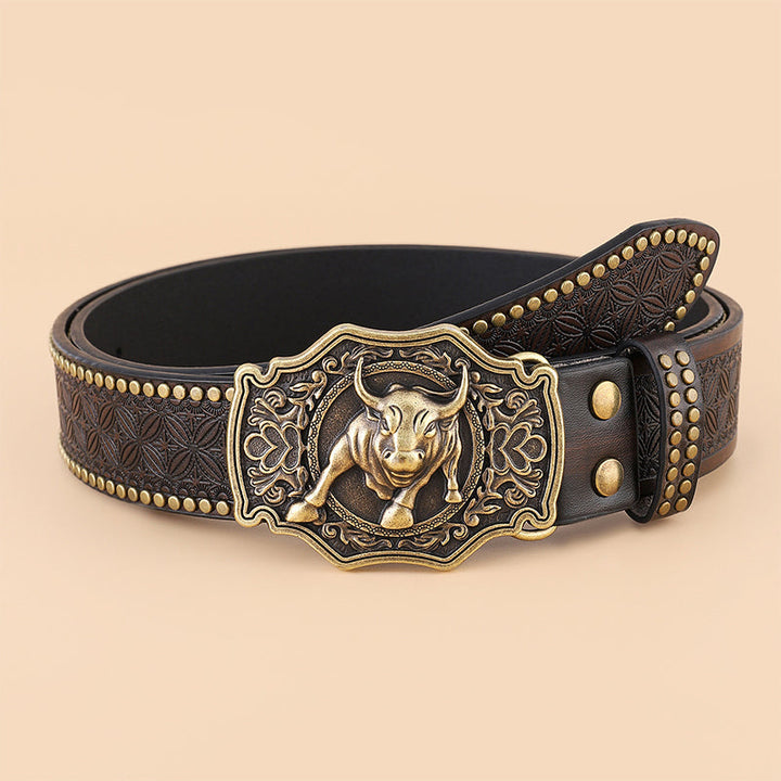 Pasek vintage w stylu Western Cowboy