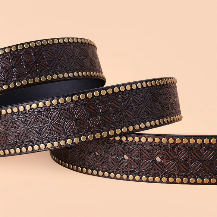 Pasek vintage w stylu Western Cowboy