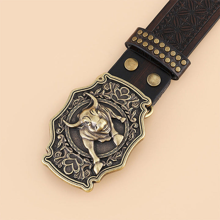 Pasek vintage w stylu Western Cowboy