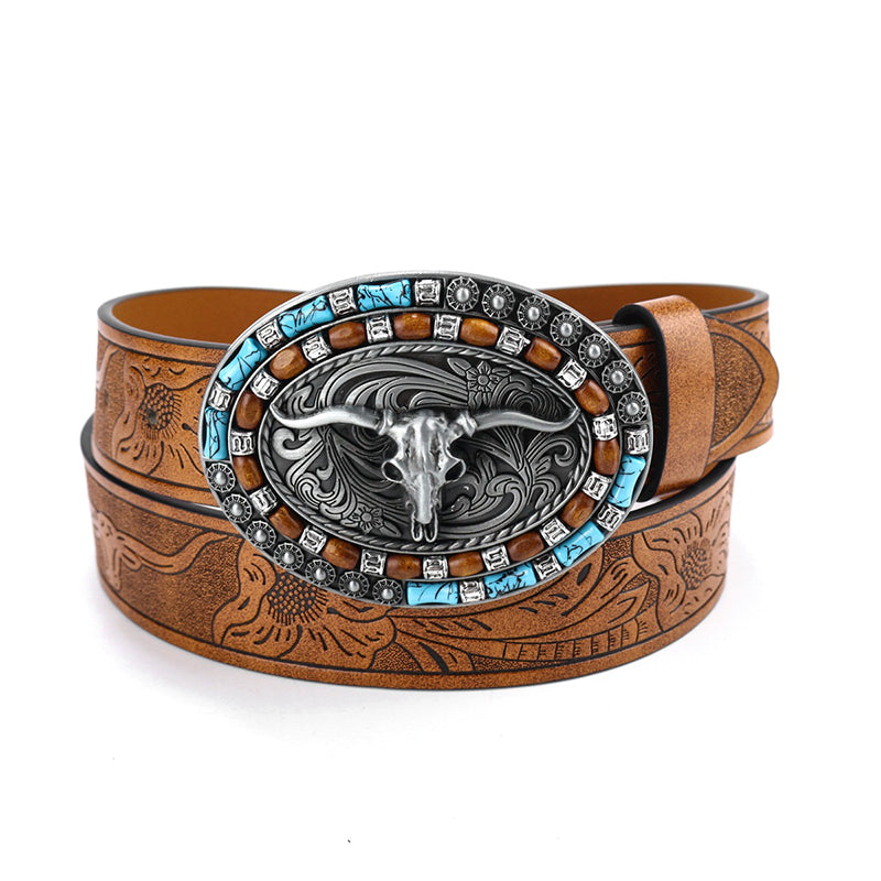 Pasek vintage w stylu Western Cowboy