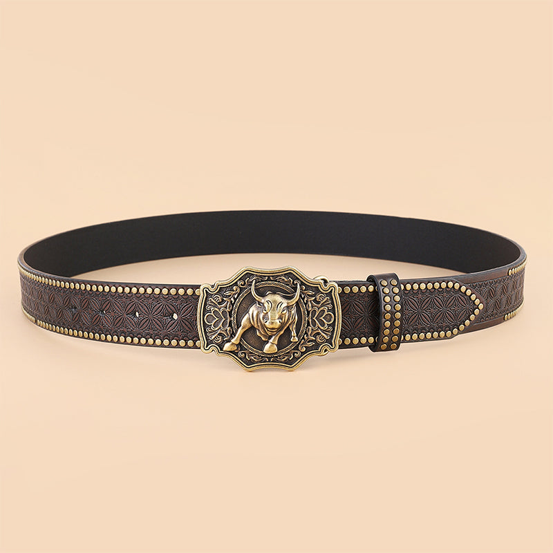 Pasek vintage w stylu Western Cowboy