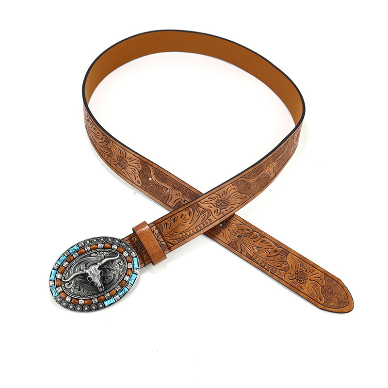 Pasek vintage w stylu Western Cowboy