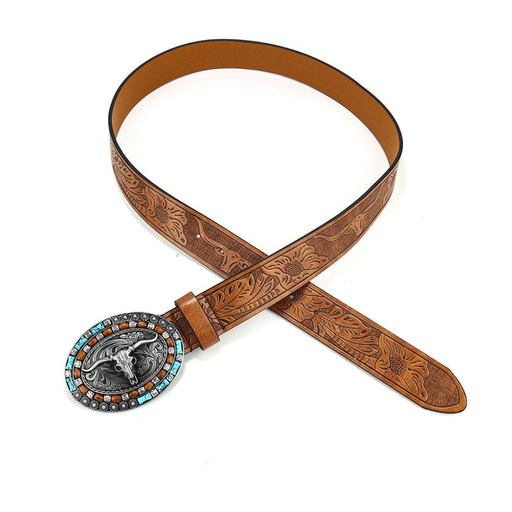Pasek vintage w stylu Western Cowboy