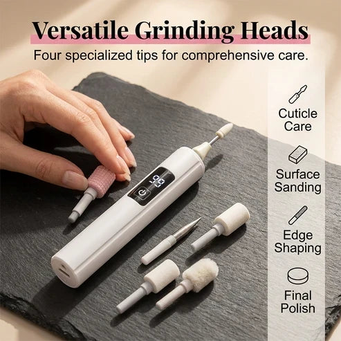 Precyzyjny elektryczny pilnik do paznokci LED z wyświetlaczem cyfrowym