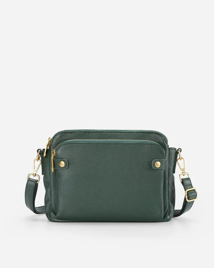 Elegancka torebka crossbody ze skóry - wyrafinowanie i przestrzeń