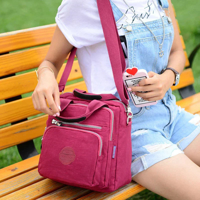 Wodoodporny Plecak Nylonowy | Wielowarstwowy | Elegancki Design