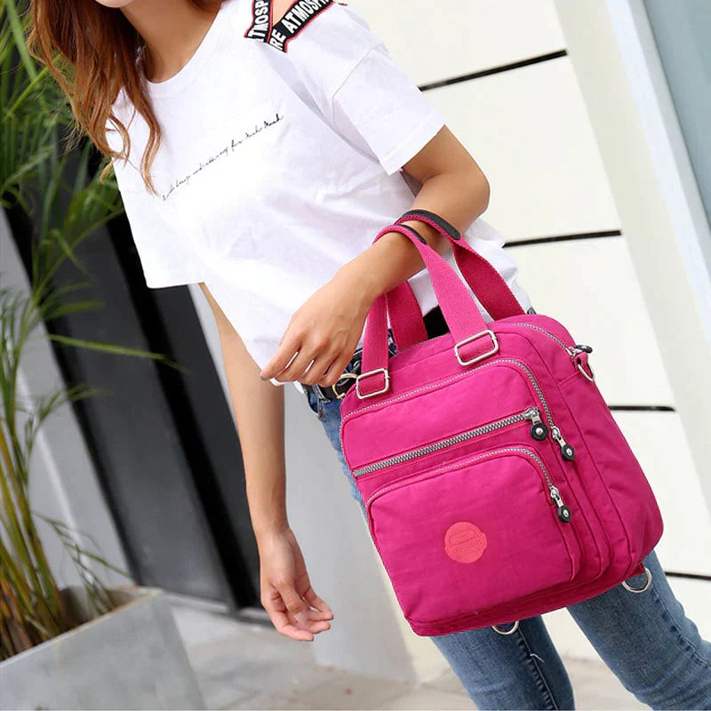 Wodoodporny Plecak Nylonowy | Wielowarstwowy | Elegancki Design