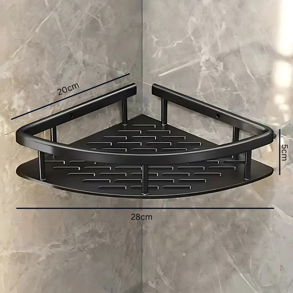 Półka Prysznicowa z Aluminium - Samoprzylepna | Nierdzewna | Elegancka