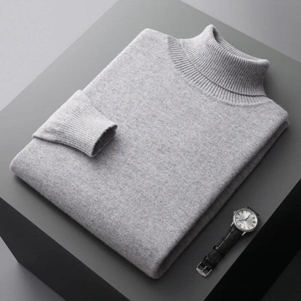 Sweter męski z golfem