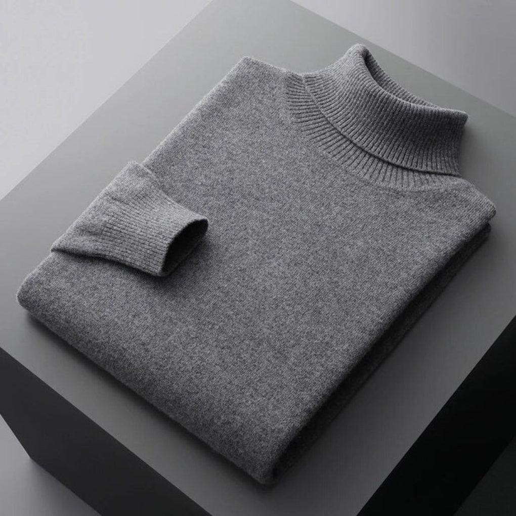 Sweter męski z golfem