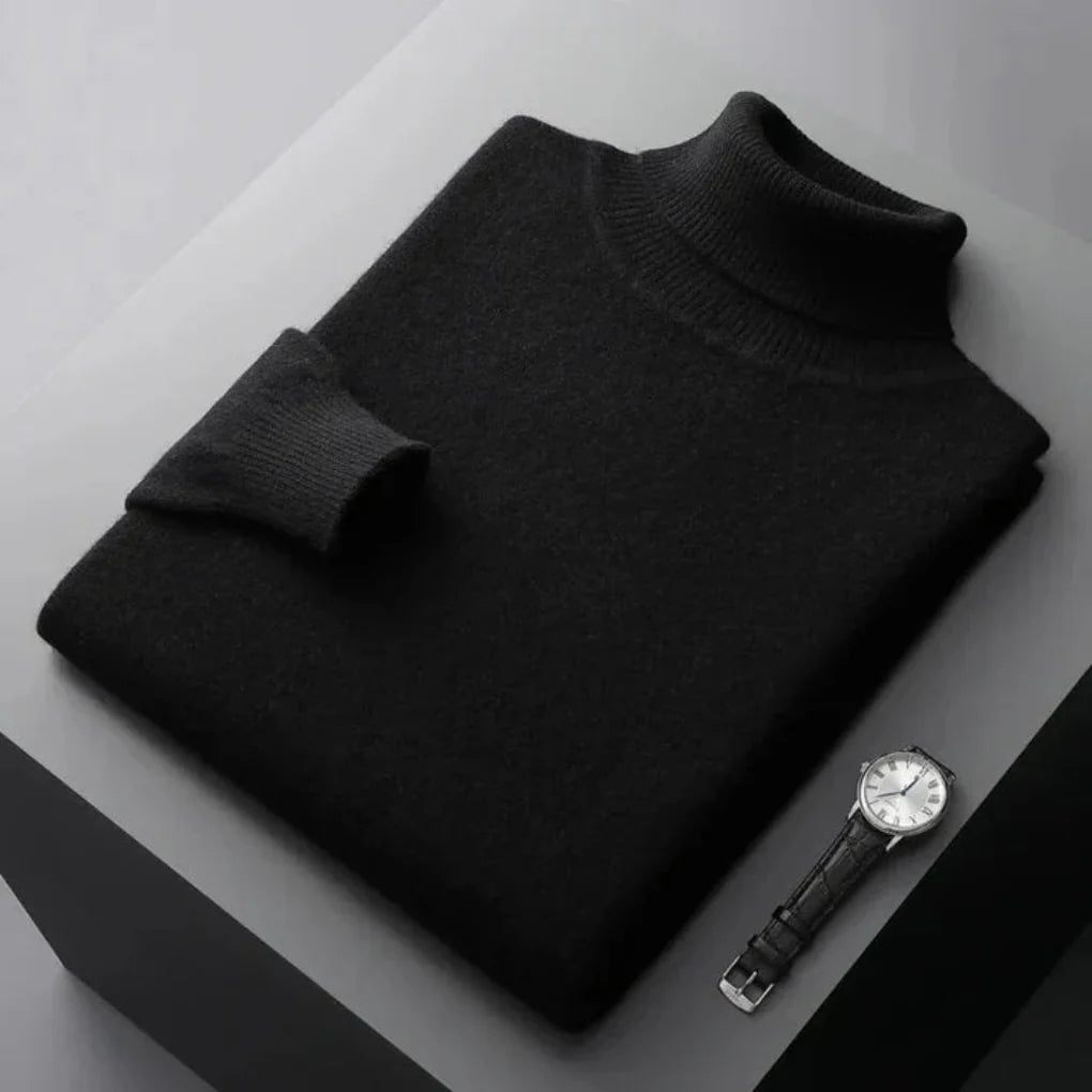 Sweter męski z golfem