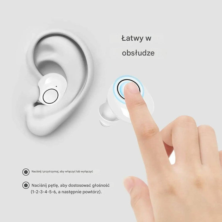 Aparaty słuchowe Bluetooth z kontrolą za pomocą aplikacji