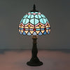 Lampa stołowa Tiffany ze szkła - klasyczne linie z ołowiu