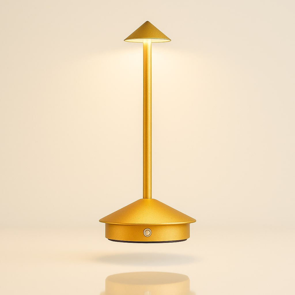 Lampa stołowa na baterie | Bezprzewodowa lampa stołowa | Ściemnialna lampa dotykowa | Lunelle