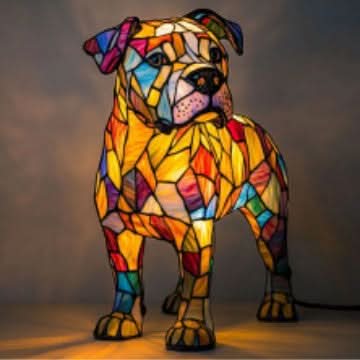 Lunaro - Artystyczna lampka nocna LED z rasami psów do dekoracji wnętrz