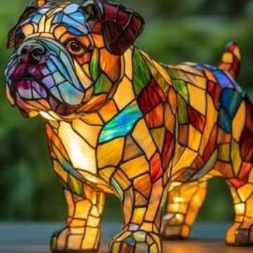 Lunaro - Artystyczna lampka nocna LED z rasami psów do dekoracji wnętrz
