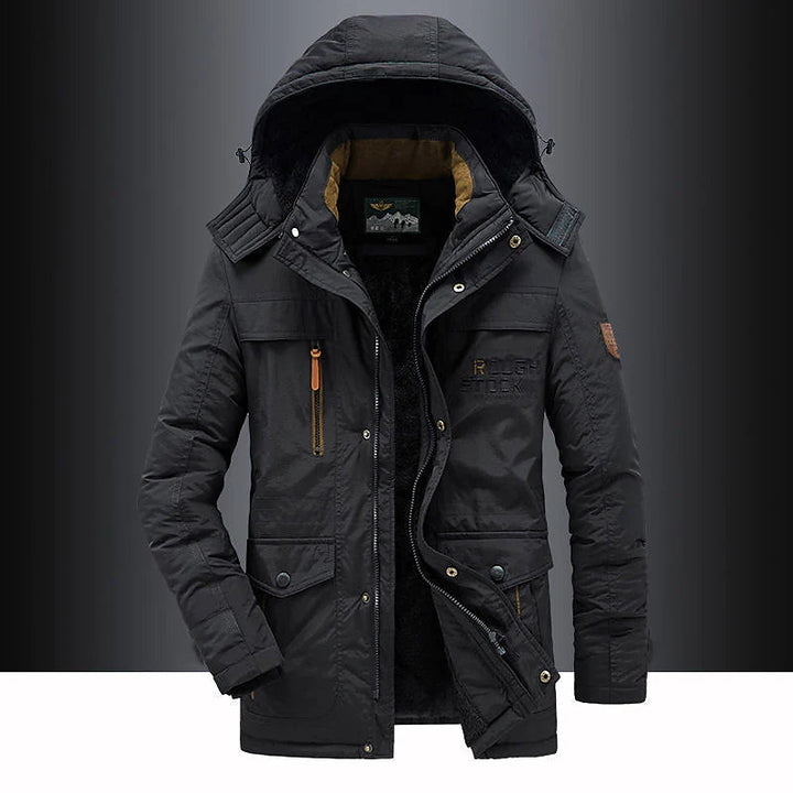 Parka męska z polarową podszewką – Leventis