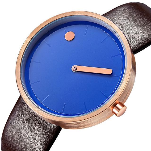 IcoolGadgets Zegarek Kwarcowy Męski Luksusowy Casualowy Czarny Zegarek Kwarcowy Japoński Zegarek Modny Designerski Prosty Męski