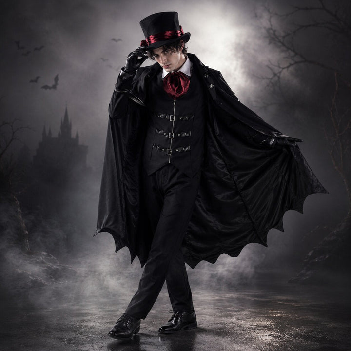Wampirzy kostium na Halloween dla kobiet i mężczyzn