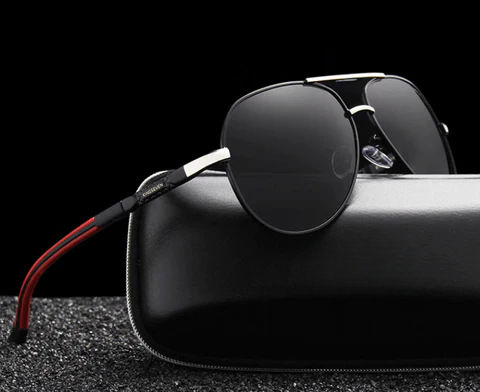Stylowe męskie okulary przeciwsłoneczne z filtrem UV400 – Lennart