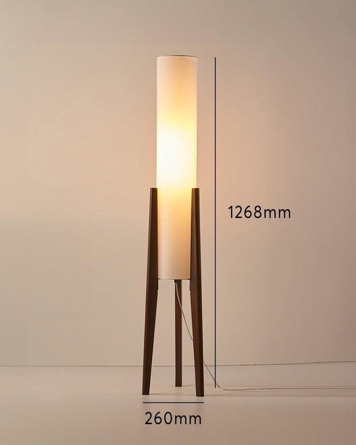 Lampa podłogowa z drewna orzechowego - świetlna sztuka do każdego wnętrza