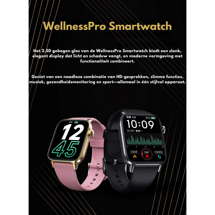 Smartwatch WellnessPro - Zdrowie | Wodoodporny