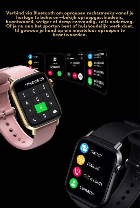 Smartwatch WellnessPro - Zdrowie | Wodoodporny