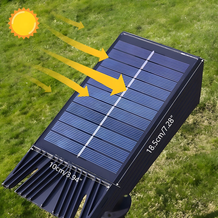 Solarny reflektor zewnętrzny z regulowaną głowicą do ogrodu