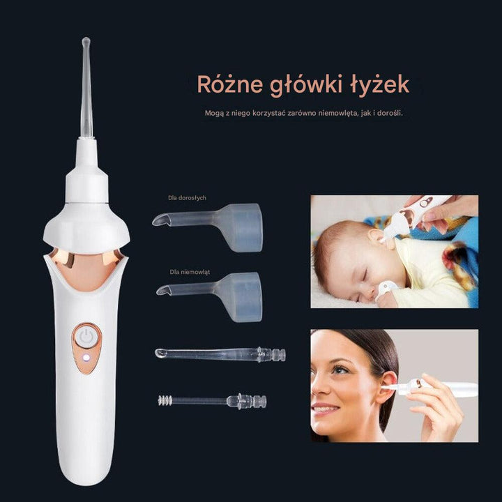 Bezbolesny odkurzacz do uszu