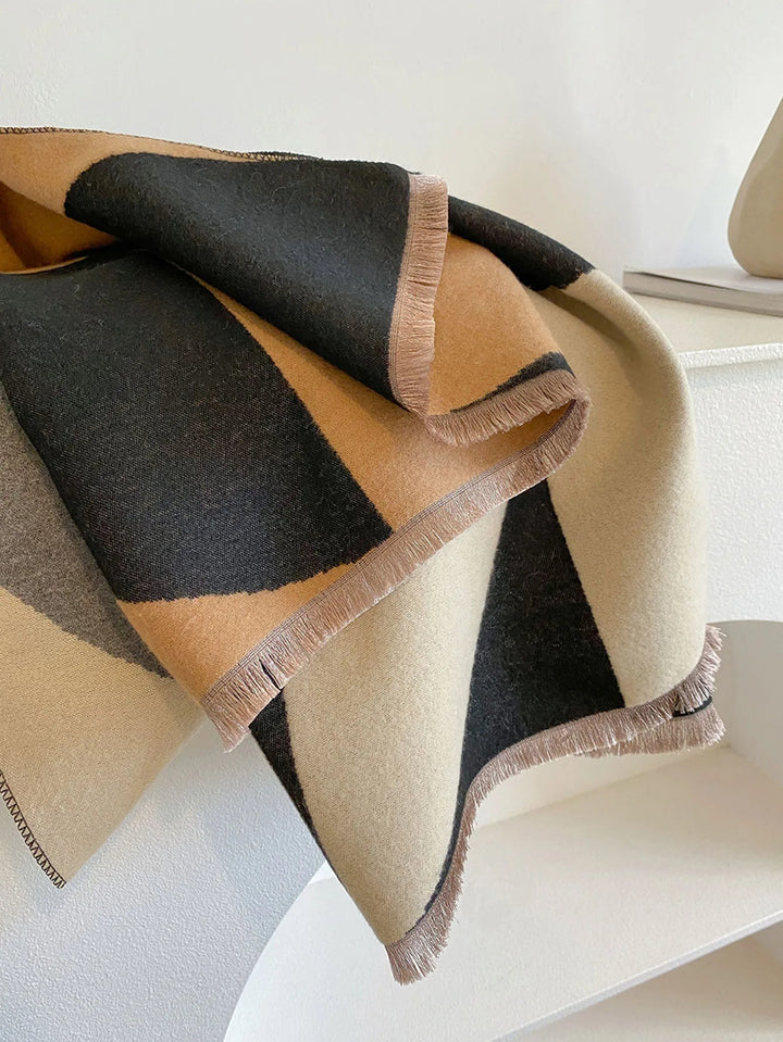 Dwustronny szal kaszmirowy damski – elegancja i ciepło